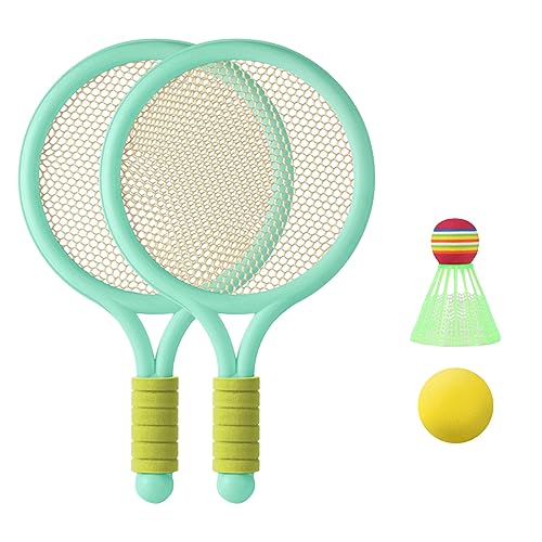 1 Badmintonschläger Federbälle Set Bestehend 2 Schlägern 1 Badminton Badminton Zubehör von ZBIianxer