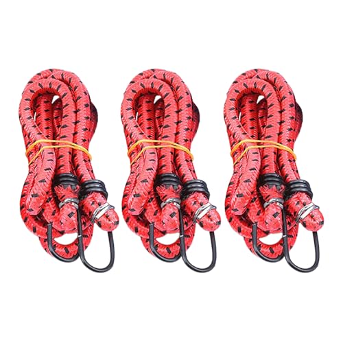 ZBIianxer 3Pcs Heavy Duty Bungee Cords Haken Multifunktionale Bungee Strap Gummiband Wandern Camping Gepäck Bündelung von ZBIianxer