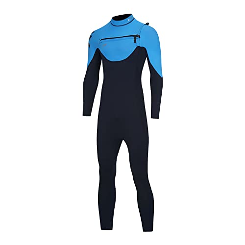 ZCCO Neoprenanzug Herren 3mm Neopren Thermal Brustreißverschluss Badeanzug Herren und Frauen Langer Tauchanzug zum Surfen,Speerfischen,Tauchen,Schnorcheln,Kajakfahren von ZCCO