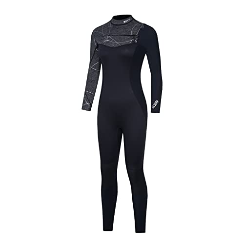 ZCCO Neoprenanzug Damen 3mm Neopren Thermal Brustreißverschluss Badeanzug Herren und Frauen Langer Tauchanzug zum Surfen,Speerfischen,Tauchen,Schnorcheln,Kajakfahren von ZCCO