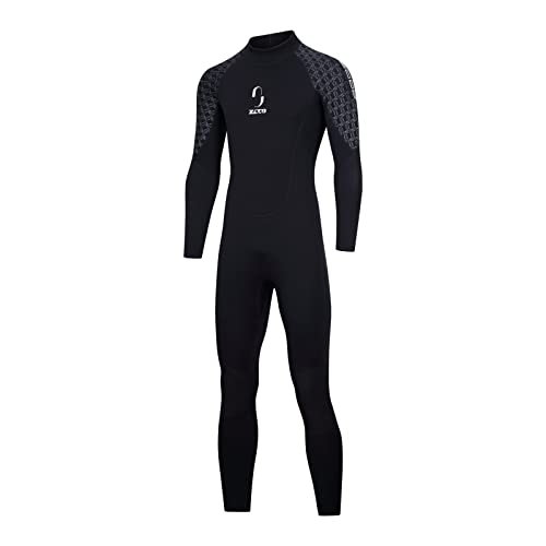 ZCCO Herren-Neoprenanzug, 3 mm Premium Neopren, volle Ärmellänge, Taucheranzug für Spearfishing, Schnorcheln, Surfen, Kanufahren, Taucheranzug (Herren-2, 3XL) von ZCCO