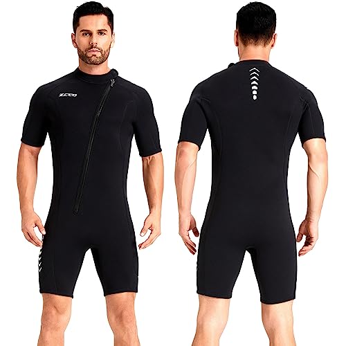 ZCCO Herren Shorty Neoprenanzuge 3 mm Neopren Damen Frontreißverschluss Tauchanzug zum Tauchen Schwimmen Surfen Schnorcheln ZCCO Herren Shorty Neoprenanzuge 3 mm Neopren Damen Frontreißverschluss Tauchanzug zum Tauchen Schwimmen Surfen Schnorcheln von ZCCO