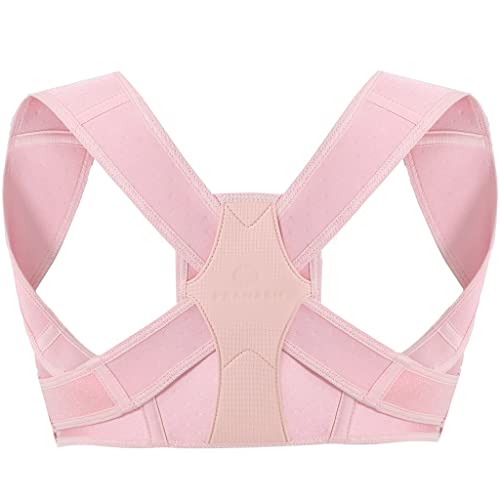 ZCCZJS Frauen Rückenstütze Korrektor Haltungsbandage Korsett Haltungstrainer und Korrektor für die Rückenhaltung (Farbe: Rosa, Größe: L/XL) Hergestellt in China von ZCCZJS