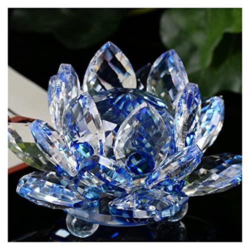 ZCCZJS Kristall Schwan Lotus Kristall Glas Figur Briefbeschwerer Ornament Feng Shui Dekor Sammlung Ornament Feng Shui Dekor Sammlung Reichtum Geschenke (Farbe: Rosa) von ZCCZJS