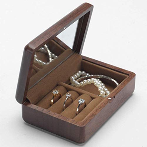 ZCCZJS Schmuckschatulle aus Holz, Reise-Schmuckschatulle, Organizer, Aufbewahrungsbox, Geschenk für Ihre Lieben (Argento) interessant (Argento) (Argento) von ZCCZJS