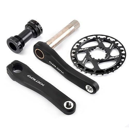 110mm/127mm/140mm/150mm/155mm/160mm Hohle Integrierte Faltrad Kurbelgarnitur 28T/30T/32T/34T/36T GXP Kettenblatt Kinderfahrrad Kurbelarm-Satz for 7-12 Gänge ( Color : 140mm , Size : 32T-Crank+chain ri 110mm/127mm/140mm/150mm/155mm/160mm Hohle Integrierte Faltrad Kurbelgarnitur 28T/30T/32T/34T/36T GXP Kettenblatt Kinderfahrrad Kurbelarm-Satz for 7-12 Gänge ( Color : 140mm , Size : 32T-Crank+chain ri von ZCXBHD