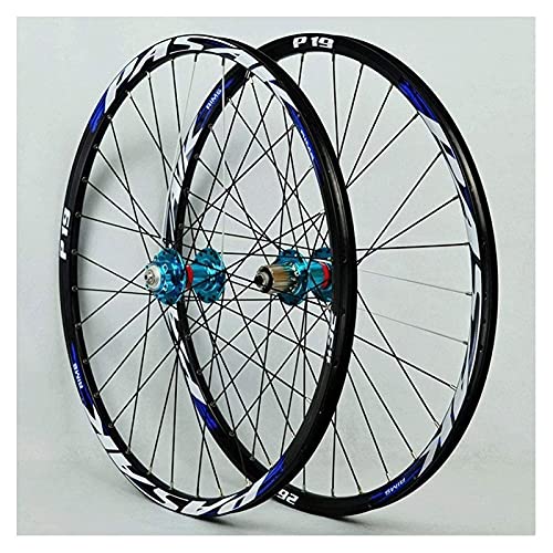 ZECHAO 26 27,5 29 Zoll Fahrradrand MTB Radsatz, doppelte Wandlegierungsrand Vorder- und Hinterradscheibenbremse 32 Speiche für 7-11Speed ​​qr Wheelset (Size : 29inch) von ZECHAO