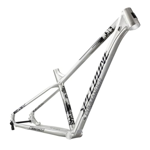 ZECHAO 29ER MTB Fahrradrahmen, Steckachse 12 X 142 MM Boost Aluminiumlegierung XC BB92 * 41 MM Führung Interner Scheibenbrems Fahrradrahmen(Silver,S) von ZECHAO