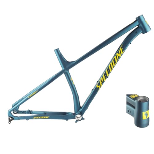 ZECHAO 29er Mountainbike Rahmen, 17''/19'' Scheibenbremse 148 X 12 MM Steckachse Aluminiumlegierung XC MTB Rahmen Internes Führungsschalen-Set 44 X 56 MM(Blue,M) von ZECHAO