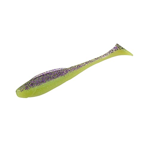 ZECK - Angelköder, Kunstköder, Gummifisch - BA Sexy Swimmer | 12cm - Purple Chartreuse | 5 STK. von ZECK