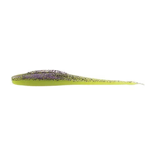 ZECK - Angelköder, Kunstköder, Gummifisch - BA Shaky Stick | 8cm - Purple Chartreuse | 9 Stk. von ZECK