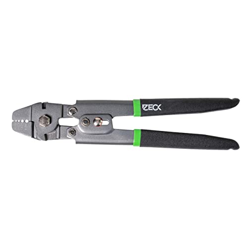 ZECK Crimping Pliers 26cm - Klemmhülsenzange für Quetschhülsen, Angelzange für Klemmhülsen, Zange für Wallervorfächer & Rigs von ZECK