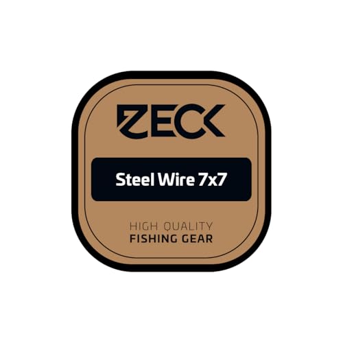 Zeck Angeln Raubfischvorfach Stahlvorfach Meterware - 7x7 Steel Wire 24kg 10m von ZECK