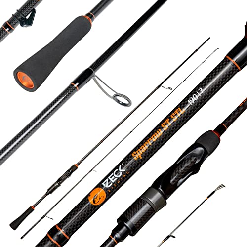 Zeck Predator Sparrow ST STL 1,90m 2-7g - Ultra Light Spinnrute für Barsche & Forellen, Barschrute für Softbaits & Hardbaits, Jigrute Zeck Predator Sparrow ST STL 1,90m 2-7g - Ultra Light Spinnrute für Barsche & Forellen, Barschrute für Softbaits & Hardbaits, Jigrute von ZECK