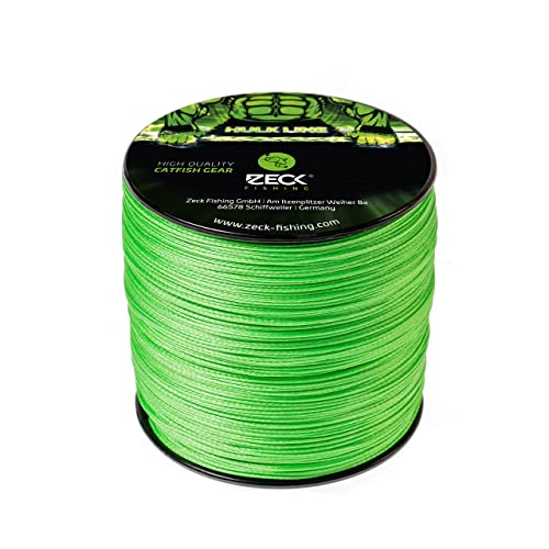 Zeck Schnur Hulk Line 0,55mm 50kg 400m, geflochtene Schnur zum Welsangeln, Welsschnur, Wallerschnur, grüne Angelschnur Zeck Schnur Hulk Line 0,55mm 50kg 400m, geflochtene Schnur zum Welsangeln, Welsschnur, Wallerschnur, grüne Angelschnur von ZECK