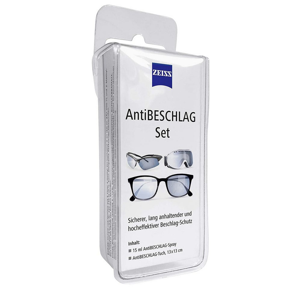 ZEISS Arbeitsschutzbrille AntiBESCHLAG-Set, 15 ml Spray + Tuch von ZEISS