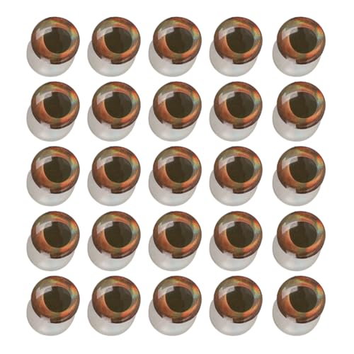 ZEKANXX 25 Stück/Packung, 6 mm/8 mm/10 mm, geringes Gewicht und Hantelauge für Wasserangeln von ZEKANXX