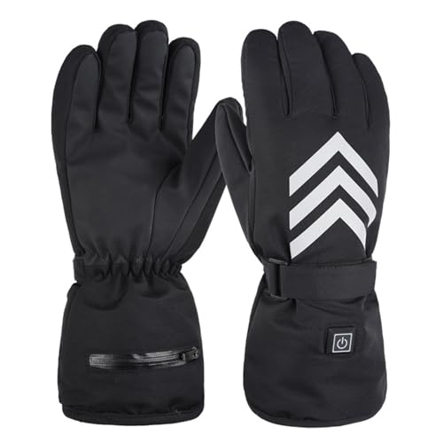 ZEKANXX Wiederaufladbare Handschuhe für kaltes Wetter, winddicht, Schnee und Ski-Handschuhe, Touchscreen, Thermohandschuhe von ZEKANXX