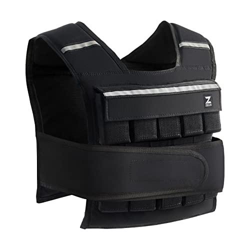 ZELUS Gewichtsweste Weight Vest Fitness Laufweste Monstervest verstellbar Trainingsweste mit hohem optimaler Polsterung für Krafttraining zum Muskelaufbau(0,5-20,5KG) von ZELUS