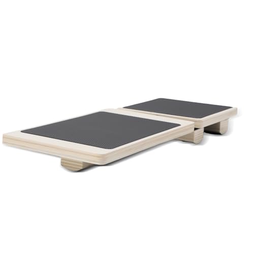 Knöchel-Balance-Board, einbeinig, Holz, rutschfest, Fußstärker, Trainer für verstauchte Knöchel, Plantarfasziitis, Haltungskorrektur Knöchel-Balance-Board, einbeinig, Holz, rutschfest, Fußstärker, Trainer für verstauchte Knöchel, Plantarfasziitis, Haltungskorrektur von ZEMBSOYA