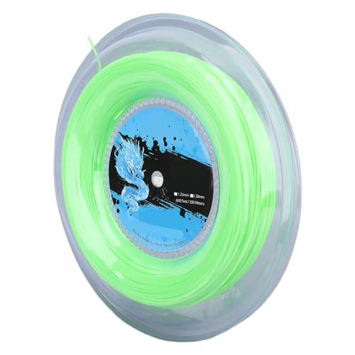 ZEMBSOYA Tennissaite Polyester 200m Rolle Tennisschlägersaite für Training Fluoreszierend Grün ZEMBSOYA Tennissaite Polyester 200m Rolle Tennisschlägersaite für Training Fluoreszierend Grün von ZEMBSOYA