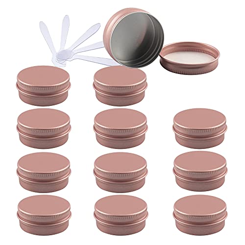 ZEOABSY 12 Stück 15ml Matt Rosa Aluminium Leer Dosen mit Schraubdeckel Runde Alu Tiegel Cremedose Schraubdose Aludose Tins für Kosmetik Kerze Salben 6X Spatel ZEOABSY 12 Stück 15ml Matt Rosa Aluminium Leer Dosen mit Schraubdeckel Runde Alu Tiegel Cremedose Schraubdose Aludose Tins für Kosmetik Kerze Salben 6X Spatel von ZEOABSY