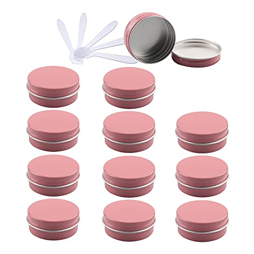 ZEOABSY 12 Stück 15ml Rosa Aluminium Leer Dosen mit Schraubdeckel Runde Alu Tiegel Cremedose Schraubdose Aludose Tins für Kosmetik Kerze Salben 6X Spatel ZEOABSY 12 Stück 15ml Rosa Aluminium Leer Dosen mit Schraubdeckel Runde Alu Tiegel Cremedose Schraubdose Aludose Tins für Kosmetik Kerze Salben 6X Spatel von ZEOABSY