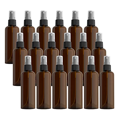 ZEOABSY 24 Stück Leer Kunststoff 100ml Braun Sprühflasche Klein mit Schwarze Feinen Nebel Sprühpumpe, Zerstäuber Pumpflasche Parfumzerstäuber Reiseflaschen Set für Wasser Alkohol ZEOABSY 24 Stück Leer Kunststoff 100ml Braun Sprühflasche Klein mit Schwarze Feinen Nebel Sprühpumpe, Zerstäuber Pumpflasche Parfumzerstäuber Reiseflaschen Set für Wasser Alkohol von ZEOABSY