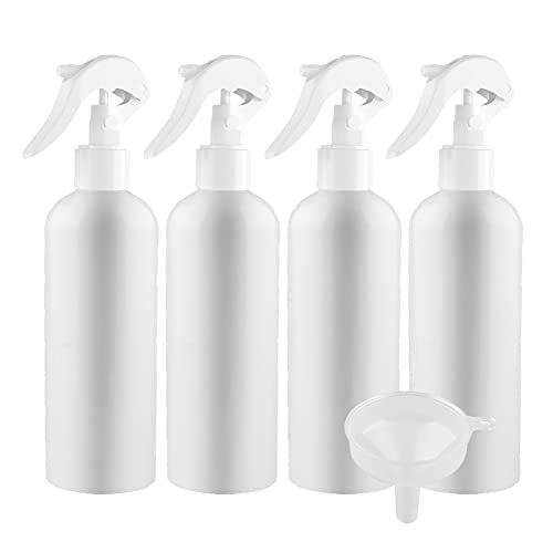 ZEOABSY 4 Stück 300 ml Leere Weiß Kunstoff Sprühflasche mit Weiß Sprühkopf, Feinen Nebel Wassersprüher Zerstäuber Sprühpump Nachfüllbarer für Pflanzen Reinigung Friseur, 1x Trichter ZEOABSY 4 Stück 300 ml Leere Weiß Kunstoff Sprühflasche mit Weiß Sprühkopf, Feinen Nebel Wassersprüher Zerstäuber Sprühpump Nachfüllbarer für Pflanzen Reinigung Friseur, 1x Trichter von ZEOABSY