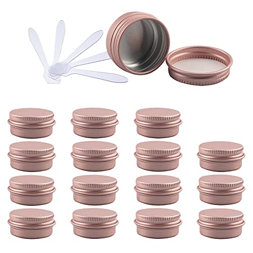 ZEOABSY 48 Stück 10ml Matt Rosa Aluminium Leer Dosen mit Schraubdeckel Runde Alu Tiegel Cremedose Schraubdose Aludose Tins für Kosmetik Kerze Salben 12x Spatel ZEOABSY 48 Stück 10ml Matt Rosa Aluminium Leer Dosen mit Schraubdeckel Runde Alu Tiegel Cremedose Schraubdose Aludose Tins für Kosmetik Kerze Salben 12x Spatel von ZEOABSY