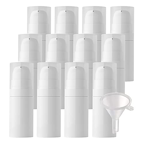 ZEOABSY 48 Stück Klein 10ml Nicht NACHFÜLLBAR Leere Weiß Kunststoff Airless Cremespender Pumpspender Pumpflasche für Kosmetik Lotion Gel Reise - Keine Innenrohr ZEOABSY 48 Stück Klein 10ml Nicht NACHFÜLLBAR Leere Weiß Kunststoff Airless Cremespender Pumpspender Pumpflasche für Kosmetik Lotion Gel Reise - Keine Innenrohr von ZEOABSY