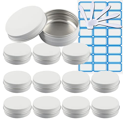 ZEOABSY 50 Stück 30ml Weiß Runde Aluminium Leer Cremedose Schraubdose Alu Dosen mit Schraubdeckel Aludose Döschen Tins für Kosmetik Kerze Salben 5X Spatel, 2X Etikette ZEOABSY 50 Stück 30ml Weiß Runde Aluminium Leer Cremedose Schraubdose Alu Dosen mit Schraubdeckel Aludose Döschen Tins für Kosmetik Kerze Salben 5X Spatel, 2X Etikette von ZEOABSY