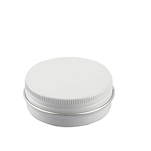 ZEOABSY 50 Stück 60ml Weiß Aluminium Leer Döschen Runde Alu Dosen mit Schraubdeckel Cremedose Aludose Schraubdose Tins für Kosmetik Kerze Salben 5X Spatel, 2X Etikette ZEOABSY 50 Stück 60ml Weiß Aluminium Leer Döschen Runde Alu Dosen mit Schraubdeckel Cremedose Aludose Schraubdose Tins für Kosmetik Kerze Salben 5X Spatel, 2X Etikette von ZEOABSY