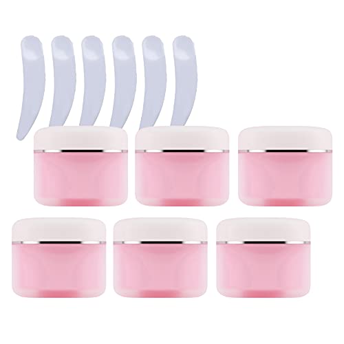 ZEOABSY 6 Stück 100ml Leere Rose Doppelwandig Kunststoff Cremedose mit Schraubdeckel mit Silberrand,Kunststoffdose Tiegel Schraubdose Salbentiegel Kosmetik-Dose für Gels Cremes ZEOABSY 6 Stück 100ml Leere Rose Doppelwandig Kunststoff Cremedose mit Schraubdeckel mit Silberrand,Kunststoffdose Tiegel Schraubdose Salbentiegel Kosmetik-Dose für Gels Cremes von ZEOABSY
