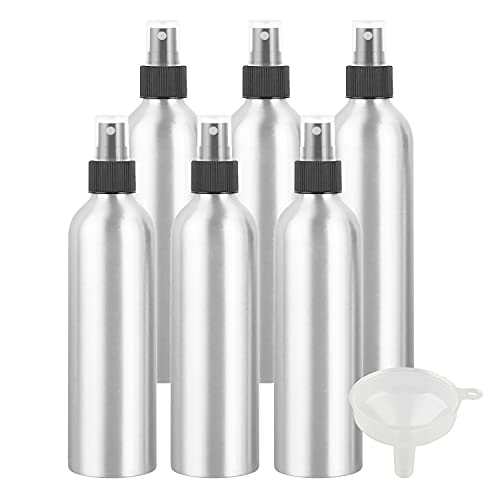 ZEOABSY 6 Stück 250 ml Leere Aluminium Sprühflasche mit Schwarz Sprühkopf Parfümzerstäuber Feinen Nebel Wassersprüher Zerstäuber Nachfüllbarer für Parfüm Ätherisches Öl, 1x Trichter ZEOABSY 6 Stück 250 ml Leere Aluminium Sprühflasche mit Schwarz Sprühkopf Parfümzerstäuber Feinen Nebel Wassersprüher Zerstäuber Nachfüllbarer für Parfüm Ätherisches Öl, 1x Trichter von ZEOABSY