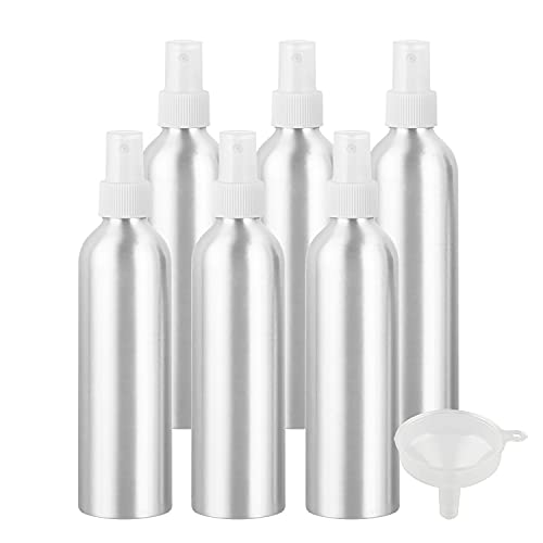 ZEOABSY 6 Stück 250 ml Leere Aluminium Sprühflasche mit Weiß Sprühkopf Parfümzerstäuber Feinen Nebel Wassersprüher Zerstäuber Nachfüllbarer für Parfüm Ätherisches Öl, 1x Trichter ZEOABSY 6 Stück 250 ml Leere Aluminium Sprühflasche mit Weiß Sprühkopf Parfümzerstäuber Feinen Nebel Wassersprüher Zerstäuber Nachfüllbarer für Parfüm Ätherisches Öl, 1x Trichter von ZEOABSY