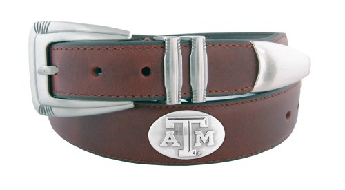 ZEP-PRO NCAA Texas A&M Aggies Ledergürtel Concho, konische Spitze, Herren, braun, 42-inches von ZEP-PRO