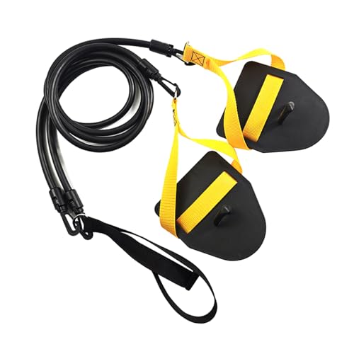 ZEPFJHE Armkraft-Training, Schwimmwiderstand, Übungsbänder-Set, Schwimmarm-Krafttrainer, Powercord mit Paddeln von ZEPFJHE