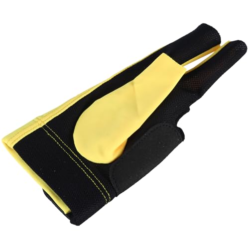 ZEPFJHE Nylon-Drei-Finger-Billard-Handschuh für Snooker, linke Hand, Tischtennis-Handschuh für verbesserte Griffigkeit und Stabilität für Queue-Sport von ZEPFJHE