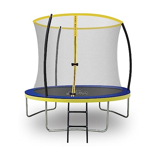 Zero Gravity Outdoor Trampolin Ø 183, 244, 305, 366, 427cm - TÜV-geprüfte Gartentrampoline inkl. Leiter - Sturmsicher in 5 Minuten - Aufbauvideo (244cm / 8ft / Blue-Yellow) Zero Gravity Outdoor Trampolin Ø 183, 244, 305, 366, 427cm - TÜV-geprüfte Gartentrampoline inkl. Leiter - Sturmsicher in 5 Minuten - Aufbauvideo (244cm / 8ft / Blue-Yellow) von ZERO GRAVITY