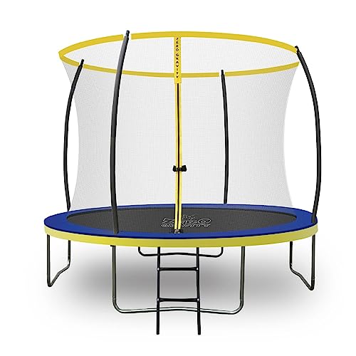Zero Gravity Outdoor Trampolin Ø 183, 244, 305, 366, 427cm - TÜV-geprüfte Gartentrampoline inkl. Leiter - Sturmsicher in 5 Minuten - Aufbauvideo (305cm / 10ft / Blue-Yellow) Zero Gravity Outdoor Trampolin Ø 183, 244, 305, 366, 427cm - TÜV-geprüfte Gartentrampoline inkl. Leiter - Sturmsicher in 5 Minuten - Aufbauvideo (305cm / 10ft / Blue-Yellow) von ZERO GRAVITY
