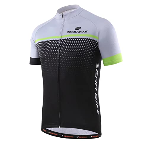 Herren Atmungsaktiv Schnelltrocknend Fahrradtrikot, Outdoor Kurzarm Radsport-Shirt Herren Atmungsaktiv Schnelltrocknend Fahrradtrikot, Outdoor Kurzarm Radsport-Shirt von ZEROBIKE