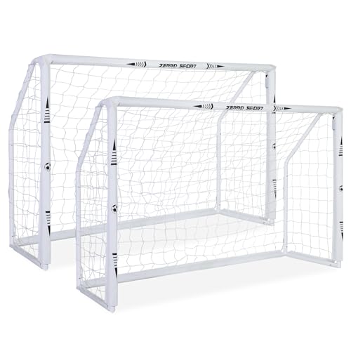 ZERRO 2er Fussballtor 180cm Fußballtor, für Erwachsene Kinder zum Spielen Trainieren im Garten 180x60x120cm, Weiss ZERRO 2er Fussballtor 180cm Fußballtor, für Erwachsene Kinder zum Spielen Trainieren im Garten 180x60x120cm, Weiss von ZERRO