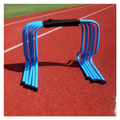 Agility-Hürden – 5er-Set, Trainingshürden for Fußball, Fast Footwork Agility Drills, auch als Trainingshindernisse for Kinder geeignet. Geschwindigkeit (Color : Blue, Size : H 30CM/11.8IN) von ZERVA