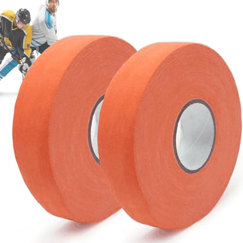 ZESLIV 2 Rollen Rutschfestes Hockey Griffband, Orange Sport Griffe Band, Selbstklebendes Verschleißfesten Schläger Band für Badminton-Griff, Golfstange, Tennis-Squash-Schläger ZESLIV 2 Rollen Rutschfestes Hockey Griffband, Orange Sport Griffe Band, Selbstklebendes Verschleißfesten Schläger Band für Badminton-Griff, Golfstange, Tennis-Squash-Schläger von ZESLIV