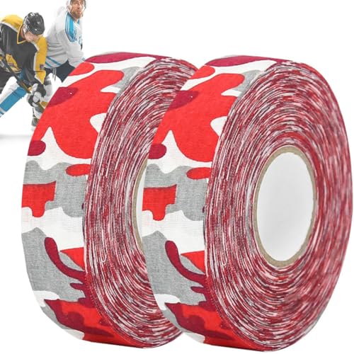 ZESLIV 2 Rollen Rutschfestes Hockey Griffband, Sport Griffe Band, Selbstklebendes Verschleißfesten Schläger Band für Badminton-Griff, Golfstange, Tennis-Squash-Schläger, Camouflage rot ZESLIV 2 Rollen Rutschfestes Hockey Griffband, Sport Griffe Band, Selbstklebendes Verschleißfesten Schläger Band für Badminton-Griff, Golfstange, Tennis-Squash-Schläger, Camouflage rot von ZESLIV