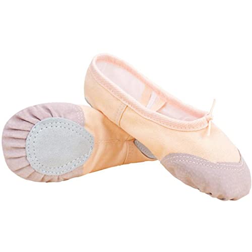 ZESLIV Ballettschuhe für Mädchen Kinder Damen mit Gummiband Hautfarbe Tanzschuhe Ballettschläppchen Gymnastikschläppchen Gr.39 ZESLIV Ballettschuhe für Mädchen Kinder Damen mit Gummiband Hautfarbe Tanzschuhe Ballettschläppchen Gymnastikschläppchen Gr.39 von ZESLIV