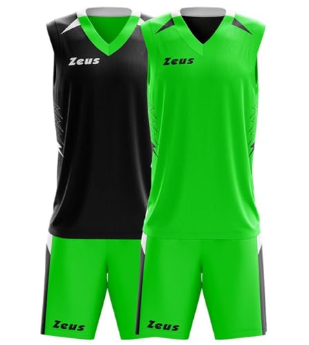 ZEUS KIT JAM FLUO GRÜN - SCHWARZ S von ZEUS VESTE GLI DEI