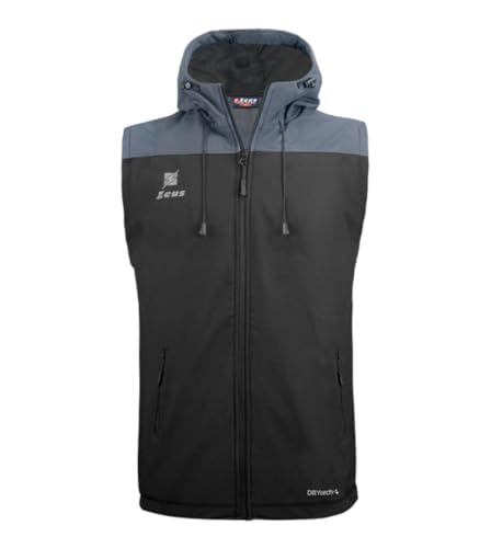 ZEUS SOFTSHELLWESTE SCHWARZ-GRAU XL von ZEUS VESTE GLI DEI