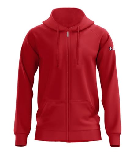 ZEUS ULTRA SWEATSHIRT MIT REISSVERSCHLUSS ROT XL von ZEUS VESTE GLI DEI